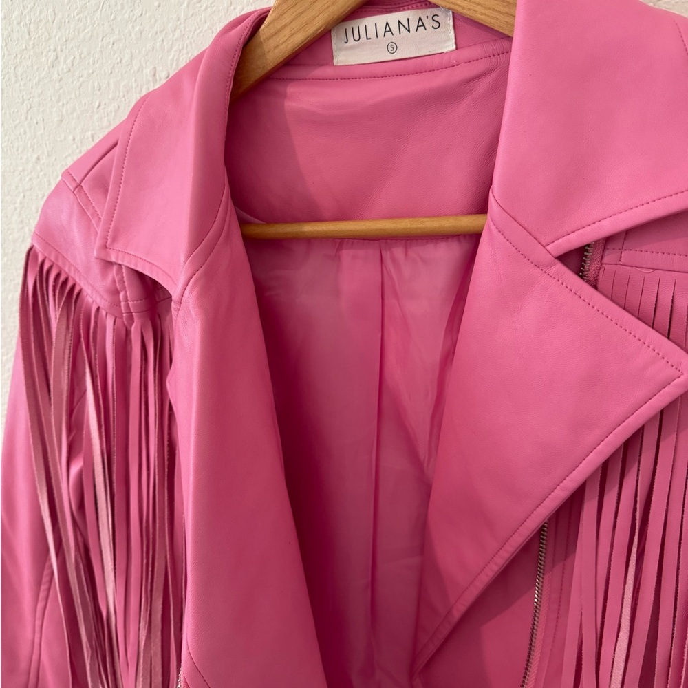 Pink Fringe Jacket - Picture 2 of 3